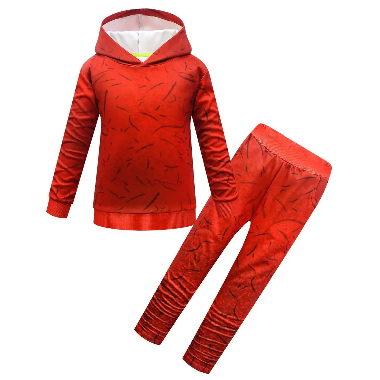 Garten of Banban Costume - Fire Demon Game Doll Cosplay Clothing, Includes Flynn Steve Nabnabr Jumbo Josh Peluche Kids Hoodie, Pants, and Mask-5227 6026-110cm-