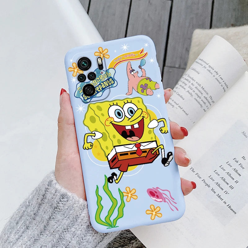 Sponge Bob Square Pants - Patrick Star Phone Cover For POCO M5S - Back Cover Soft Silicone - For Xiaomi POCOM5S M5 S - PocoM5 S Fundas Bag - Xiaomi Poco M5S - Anime Fan Gift-Kql-hmbb67-POCO M5S-