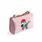 Smurfs Women's Cosmetic Makeup Bag - Cute Cartoon Print Portable Coin Purse, Teen Student Retro Office Gift-LJL 22-