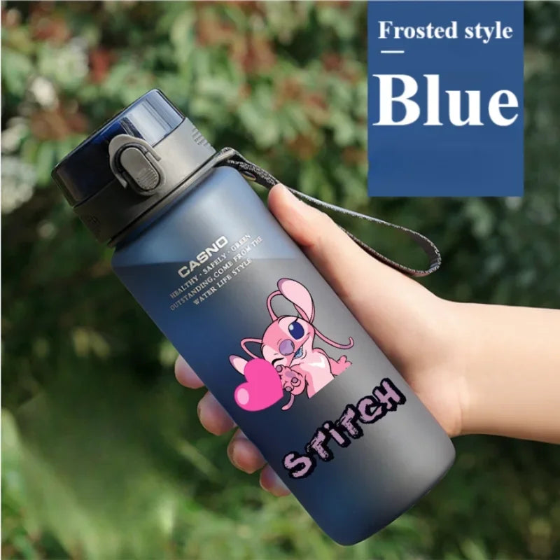 1000ML Stitch Water Cup Bottle - Cartoon Plastic Large Capacity Outdoor Sports Gift-23-560ML-