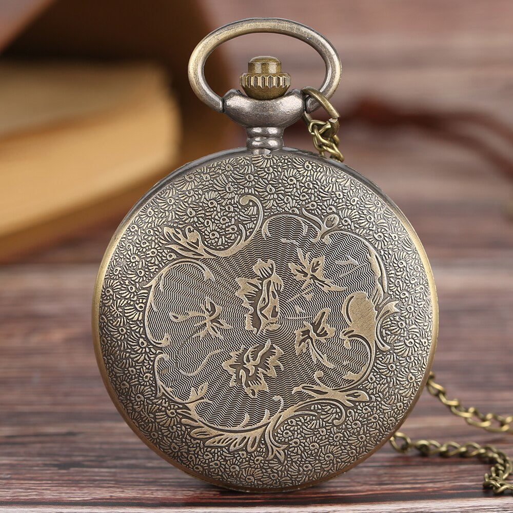 Pikachu - Quartz Pocket Watch With Chain - Romantic Steampunk Film Gift For Men & Women - Perfect Cult Movie Present-