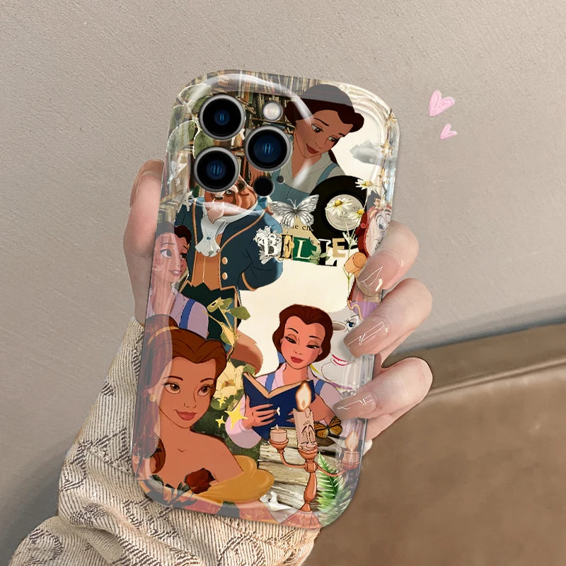 Disney Beauty and the Beast Phone Case for iPhone 15 14 13 12 11 - Wave Oil Funda Cover-iPhone 8-WA6302CLE-