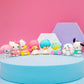 8Pcs/Set Sanrio Toys Kawaii Eraser Girls Student Office Kuromi Cinnamoroll My Melody Hello Kitty Figure Dolls For Children Gift-