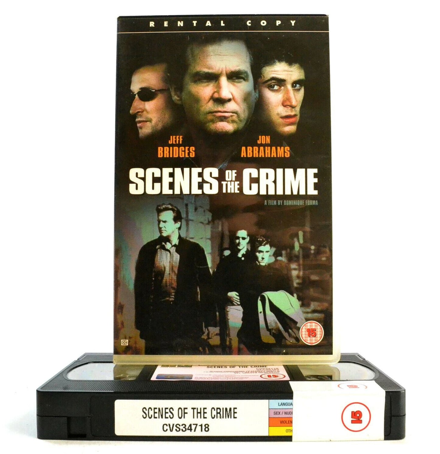 Scenes Of The Crime: Thriller - Large Box - Ex-Rental - Jeff Bridges - Pal VHS-