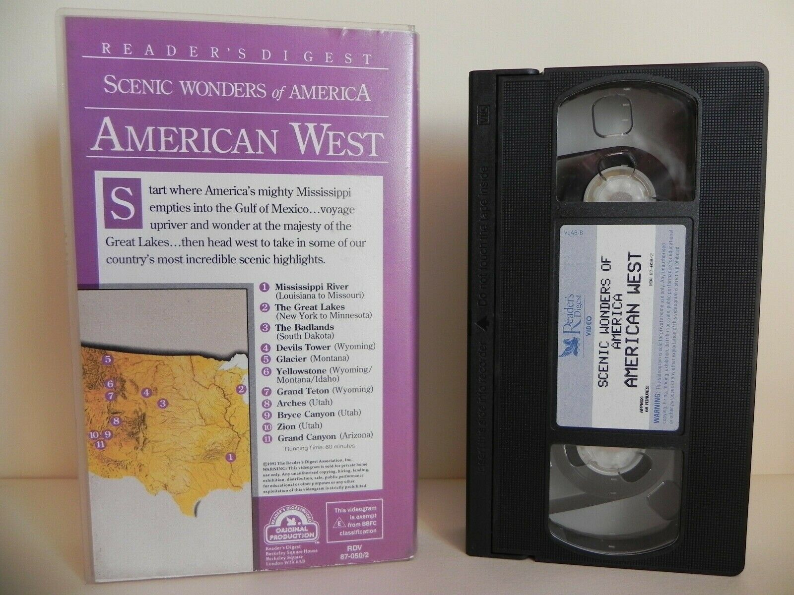 Scenic Wonders Of America - Reader's Digest - American West - Documentary - VHS-