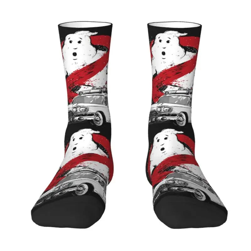 Ghostbusters Busters Dress Socks - Cool Men's & Unisex - Warm Comfortable 3D Print Supernatural Ghost Movie-14-Crew Socks-