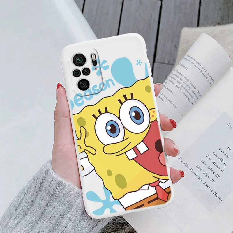 Sponge Bob Square Pants - Patrick Star Phone Cover For POCO M5S - Back Cover Soft Silicone - For Xiaomi POCOM5S M5 S - PocoM5 S Fundas Bag - Xiaomi Poco M5S - Anime Fan Gift-Kba-hmbb08-POCO M5S-