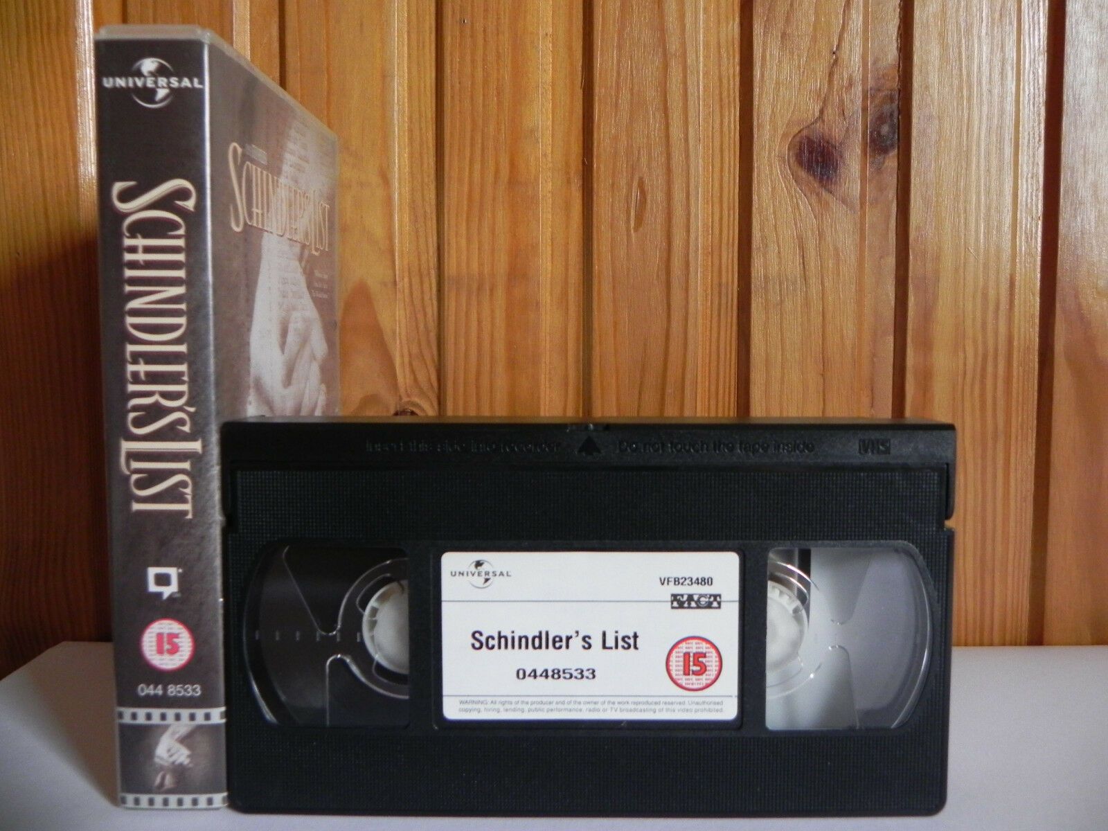 Schindler's List - Universal - Drama - Liam Neeson - Ben Kingsley - Pal VHS-