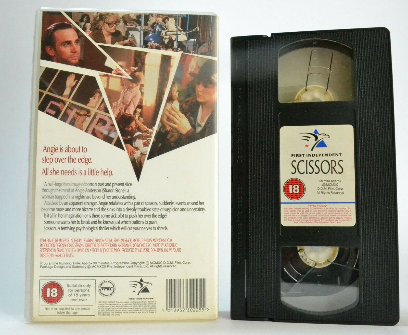 Scissors - [Frank De Felitta] - Psychological Thriller - Sharon Stone - Pal VHS-