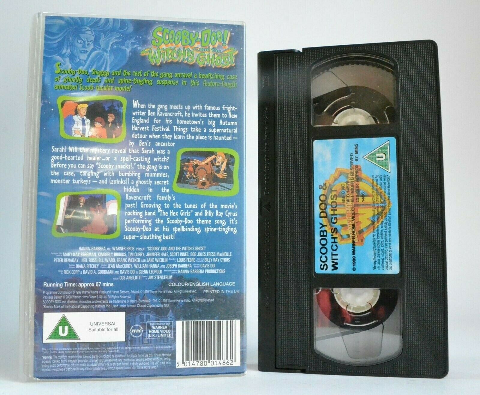 Scooby-Doo And The Witch's Ghost - Animated - Mystery Adventures - Kids - VHS-