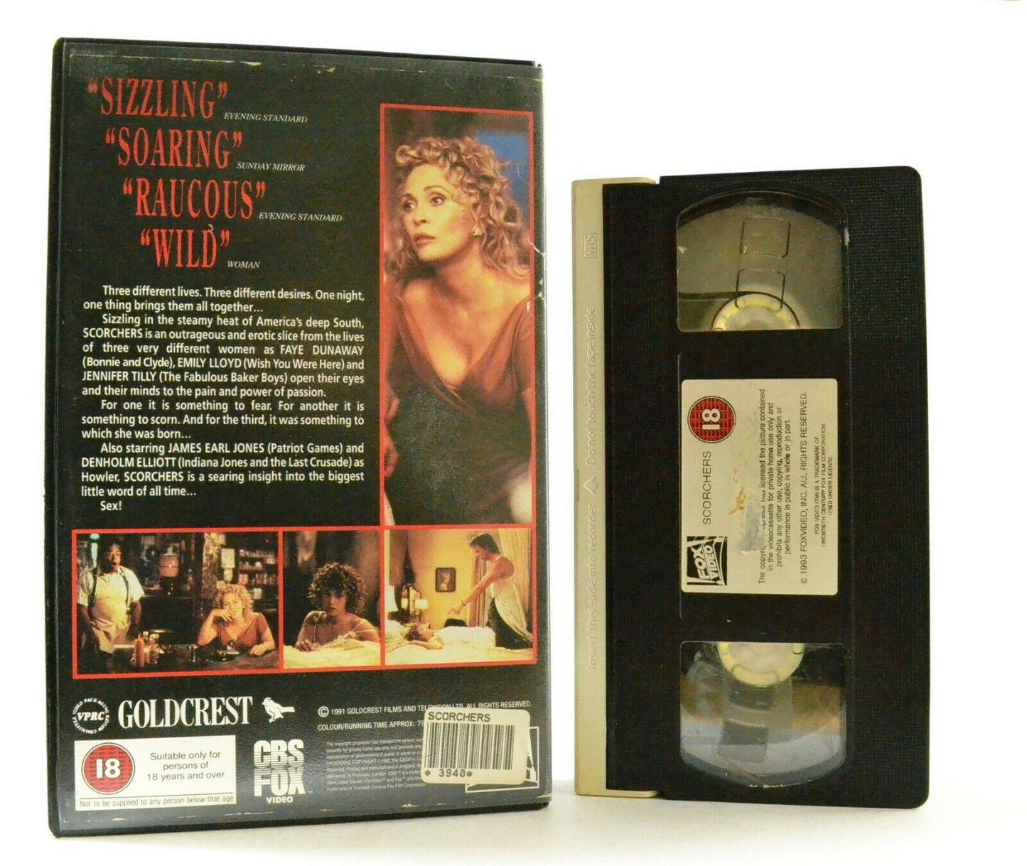 Scorchers: Film By D.Beaird - CBS/FOX (1991) - Large Box - F.Dunaway - Pal VHS-