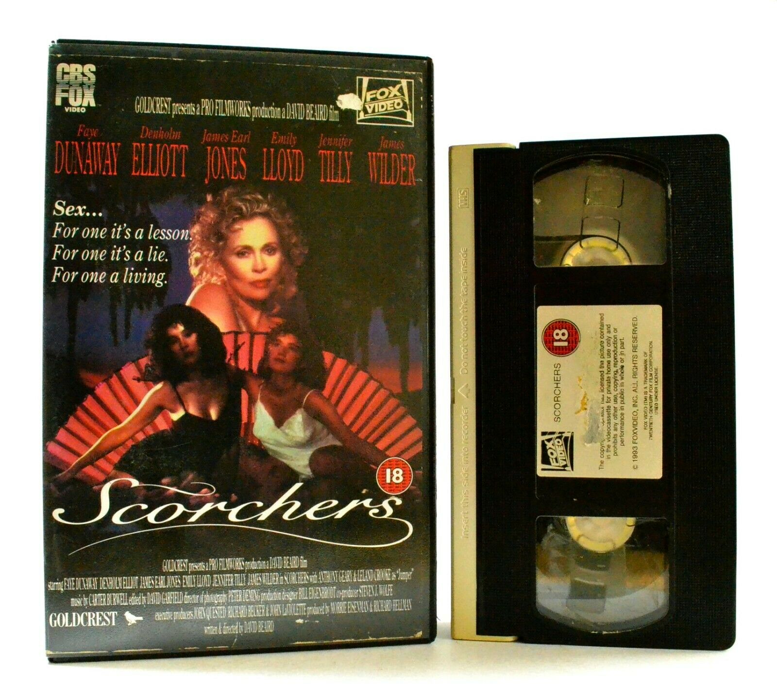 Scorchers: Film By D.Beaird - CBS/FOX (1991) - Large Box - F.Dunaway - Pal VHS-