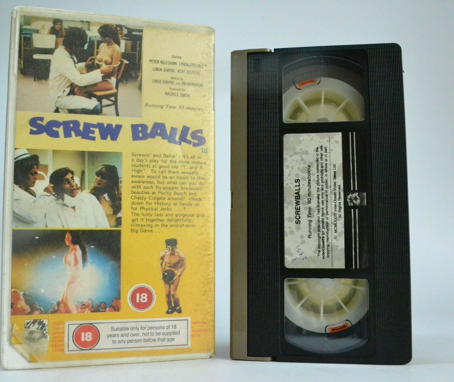 Screw Balls (1983): Avatar Pre-Cert - Teen Sex Comedy - 'Porky's' Style - VHS-