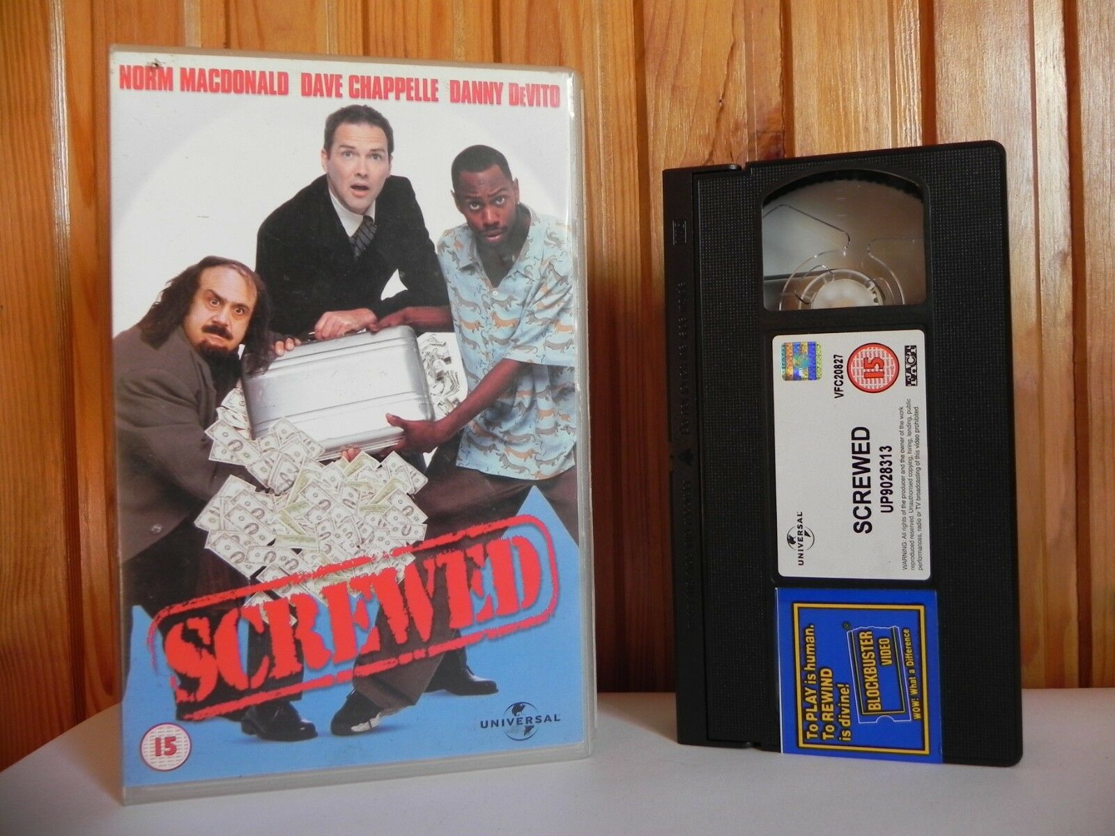 Screwed - Large Box - Universal - Comedy - Ex-Rental - Danny DeVito - Pal VHS-