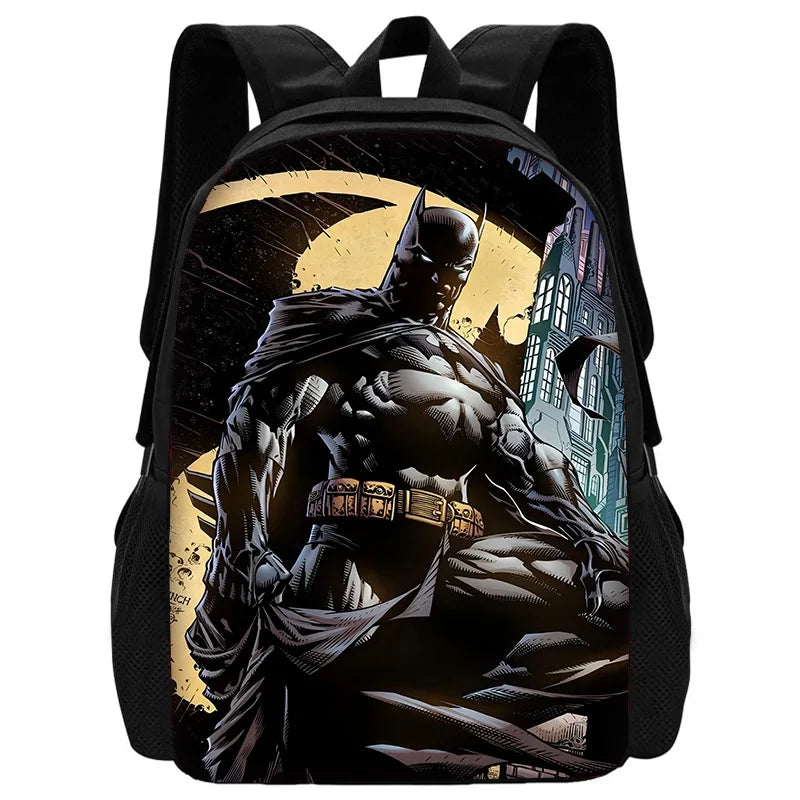 Super Hero B-BatmanS LOGO Child School Backpack With Shoulder Bag Pencil Bags School Bags for Boys Girls Best Gift-BB-198BBHJJ9A5-