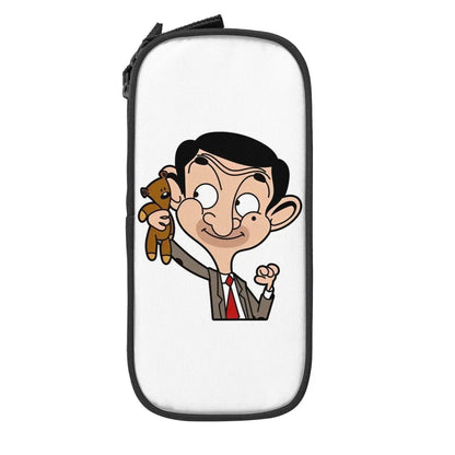 Mr. Bean Cartoon - Pen Box - Large Capacity - Kids’ School Supplies - Gift Idea-black-