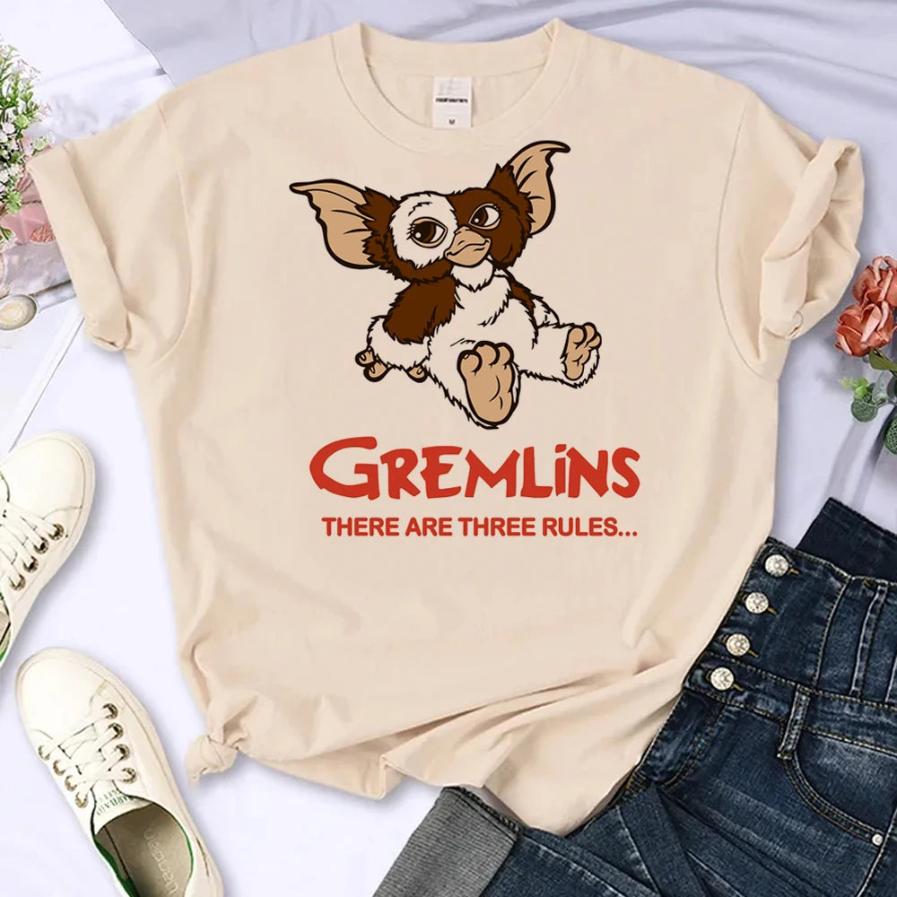 Gremlins T Shirt Women - Anime Streetwear Comic - T Shirt Female Designer - Women Clothes-YY268-3 KAQISE-CHINA-XXXL