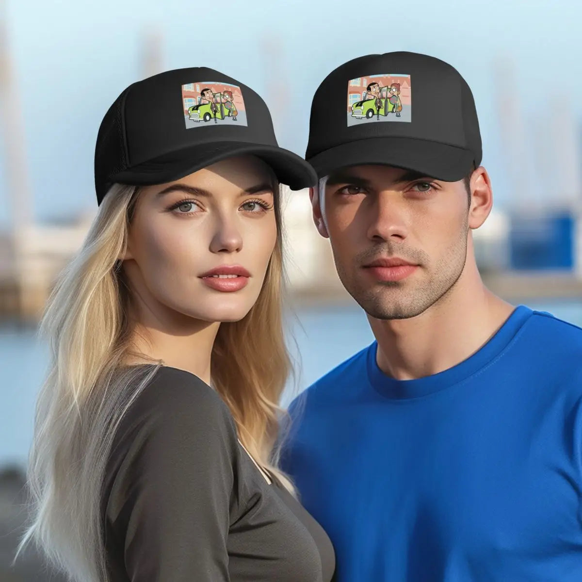 Mesh Mr. Bean - Snapback Caps - Breathable Casual Hats - Outdoor or Party Accessories For Fans-