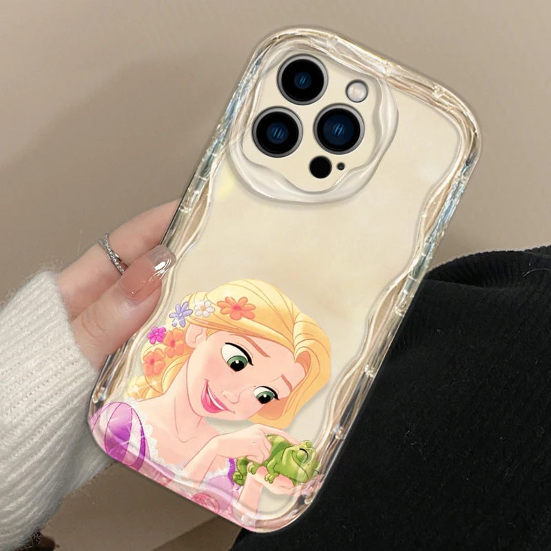 Disney Rapunzel Phone Case for iPhone 15 14 13 12 11 - Wave Oil Cover for Protection-iPhone 8-WA9804CLE-