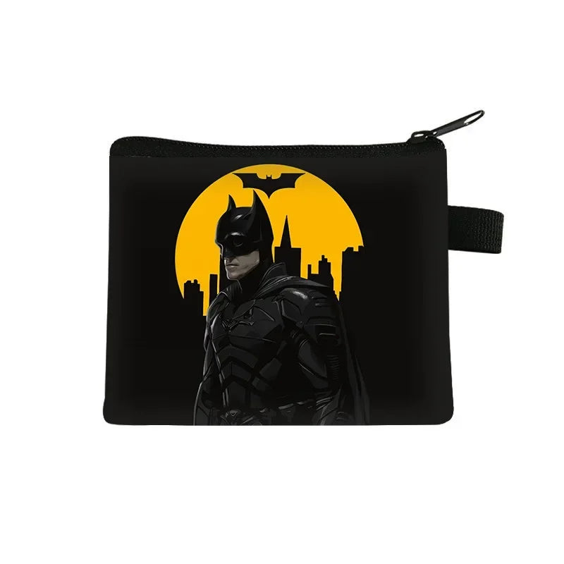 DC Anime Figure Justice League Batman Bruce Wayne Coin Purse Portable Card Case Coin Key Storage Bag Clutch Small Gifts-26-13.5x11 cm-