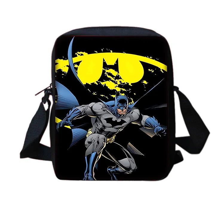 Super Hero B-BatmanS LOGO Child School Backpack With Shoulder Bag Pencil Bags School Bags for Boys Girls Best Gift-KB-198KBHJJ9A7-