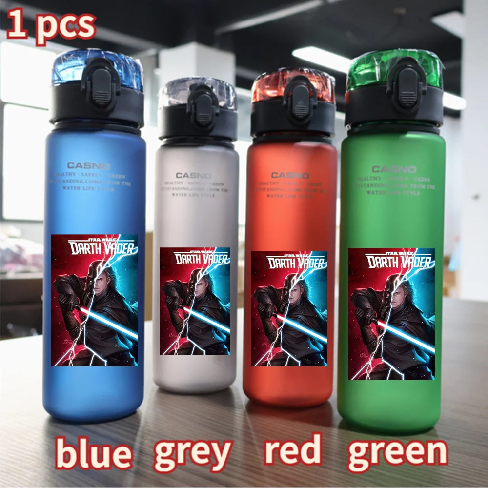 Star Wars Jedi Knight Water Cup - 560ML Laser Sword Portable Sports Bottle - Outdoor Adventure Design-7-1 pcs green-