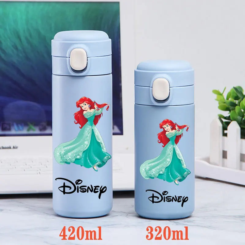 Disney Princess Thermal Bottle - 320ML/420ML Stainless Steel Outdoor Sports Water Cup Featuring Frozen Characters-GZ-L3-320ML-