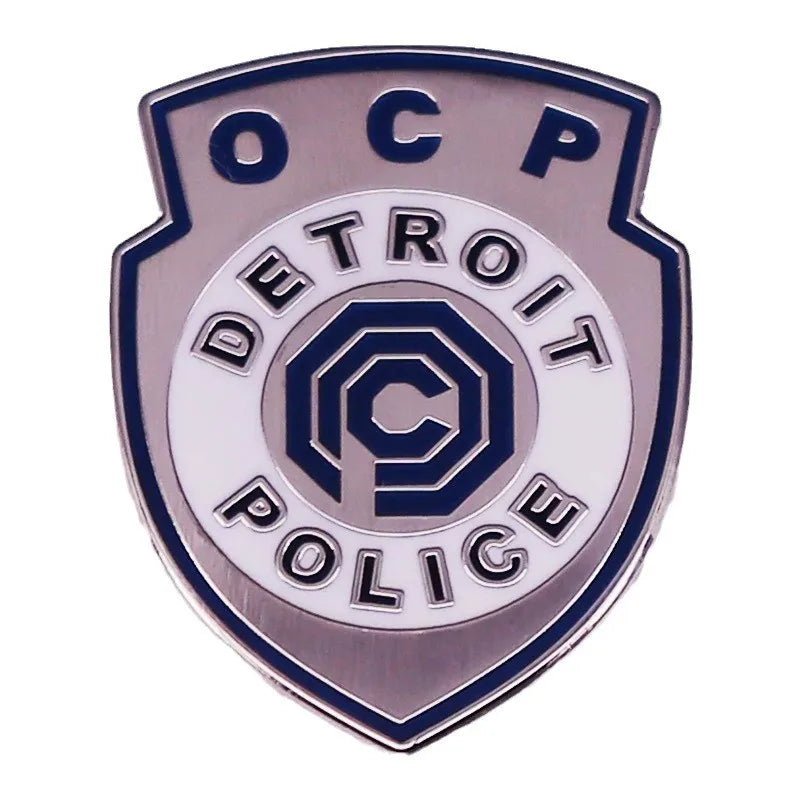 RoboCop Detroit Police Enamel Pin - Uniform Badge - Movie Jewelry Backpack Accessory Gifts-1-