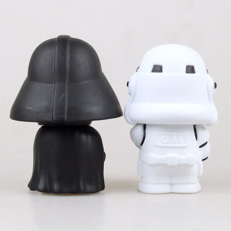 Cute Style Star War Action Figures - 10cm 2pcs/lot Darth Vader & STORM TROOPER - Kawaii Movie Model Toys-