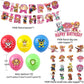 Paw Patrol Birthday Party Decorations Skye Pink - Paper Plates Cups Napkins Tableware Balloons - For Kids Baby Shower Party Supplies-38pcs dec set-