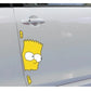 Funny Simpsons Car Stickers - Personalized Reflective Decals - Great Present for Dad’s or Boyfriend’s Vehicle-