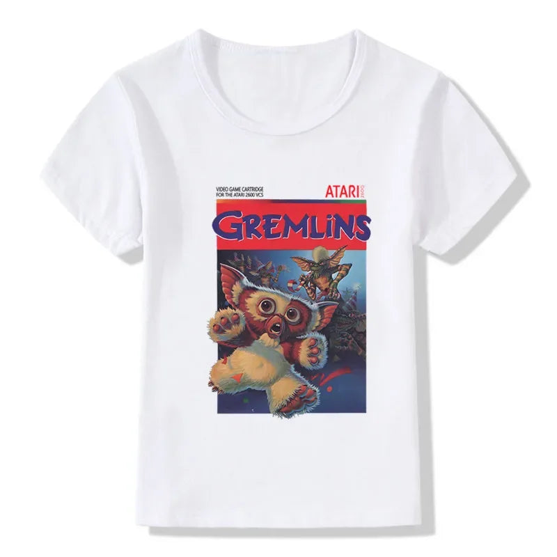 Kids T Shirt - Gremlins Gizmo - Cartoon Print Funny - Boys T Shirt - Cute Baby Girls Clothes - Summer Children - Short Sleeve Tops-HKP5170H-9T-4XL-