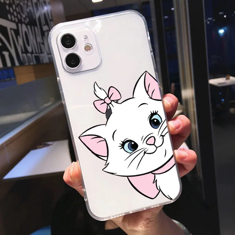 The AristoCats Phone Case - Transparent Cover - Apple iPhone 14 13 12 11 mini XS XR X Pro Max 8 7 6S 6 Plus - All iPhone Models - Anime Fan Gift-A56Mtra01-CHINA-for iPhone 6 6S