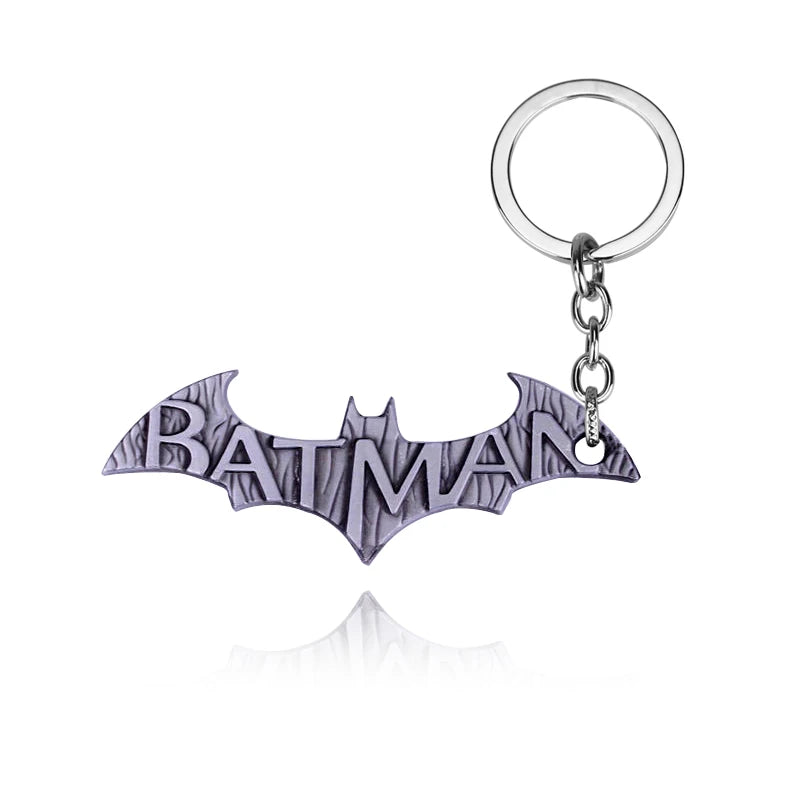 Batman Darts Metal Keychains Cosplay Props Film Television Works Peripheral Gifts Men Women Backpack Jewelry Accessories-K001-silver-