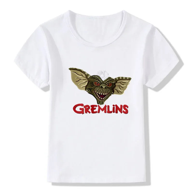 Kids T Shirt - Gremlins Gizmo - Cartoon Print Funny - Boys T Shirt - Cute Baby Girls Clothes - Summer Children - Short Sleeve Tops-HKP5170N-8T-XXXL-