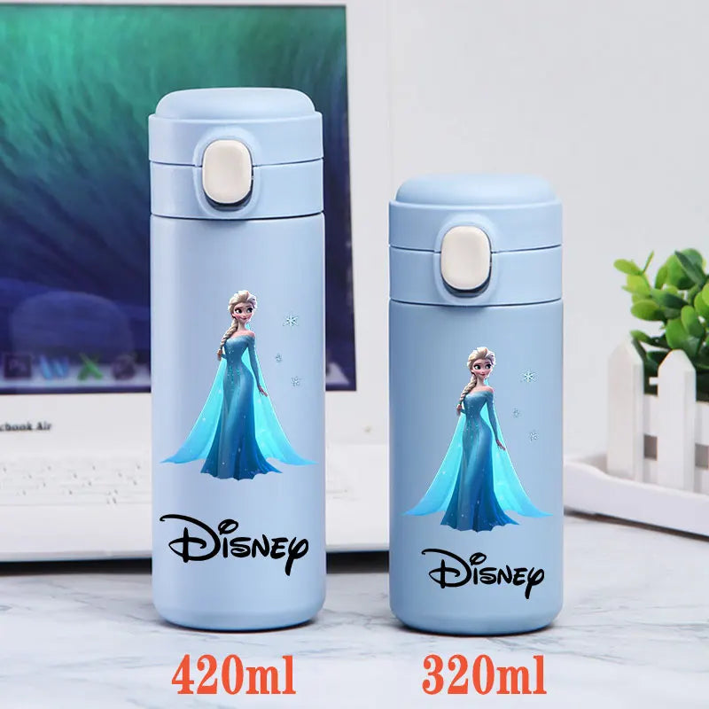 Disney Princess Thermal Bottle - 320ML/420ML Stainless Steel Outdoor Sports Water Cup Featuring Frozen Characters-GZ-L13-320ML-