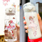 Cardcaptor Sakura Straw Water Bottle - 400ML/600ML Transparent Plastic Anti-Drop Cup for Students and Kids-