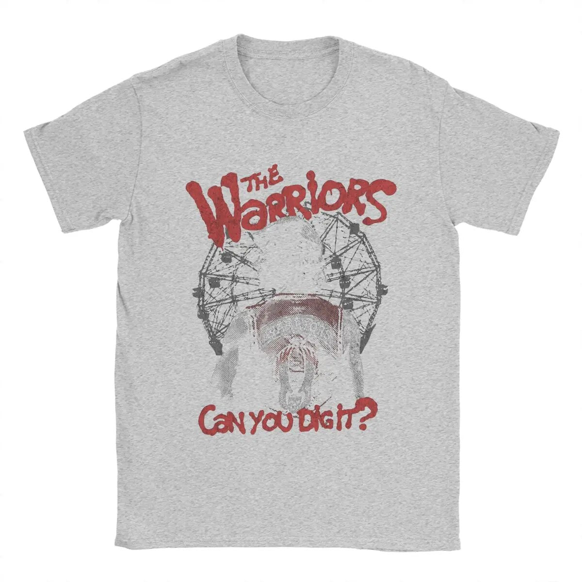 The Warriors Men's T-Shirt - Leisure Round Neck Tee-Gray-S-