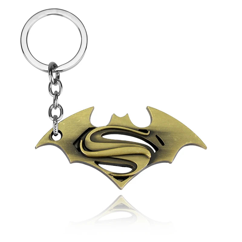 Batman Darts Metal Keychains Cosplay Props Film Television Works Peripheral Gifts Men Women Backpack Jewelry Accessories-K154-bronze-