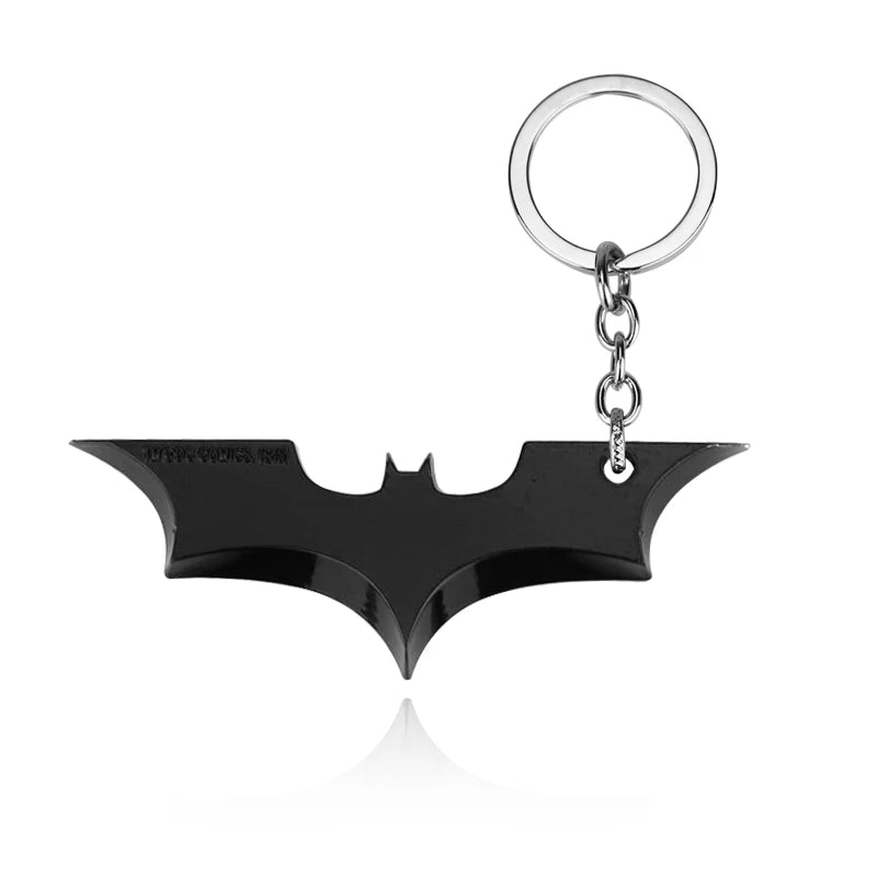 Batman Darts Metal Keychains Cosplay Props Film Television Works Peripheral Gifts Men Women Backpack Jewelry Accessories-K096-black-