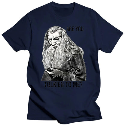 Are You Tolkien To Me - Lord of The Rings Retro - Vintage Hipster Unisex T-Shirt - Perfect for Fans-blueMen-XXL-