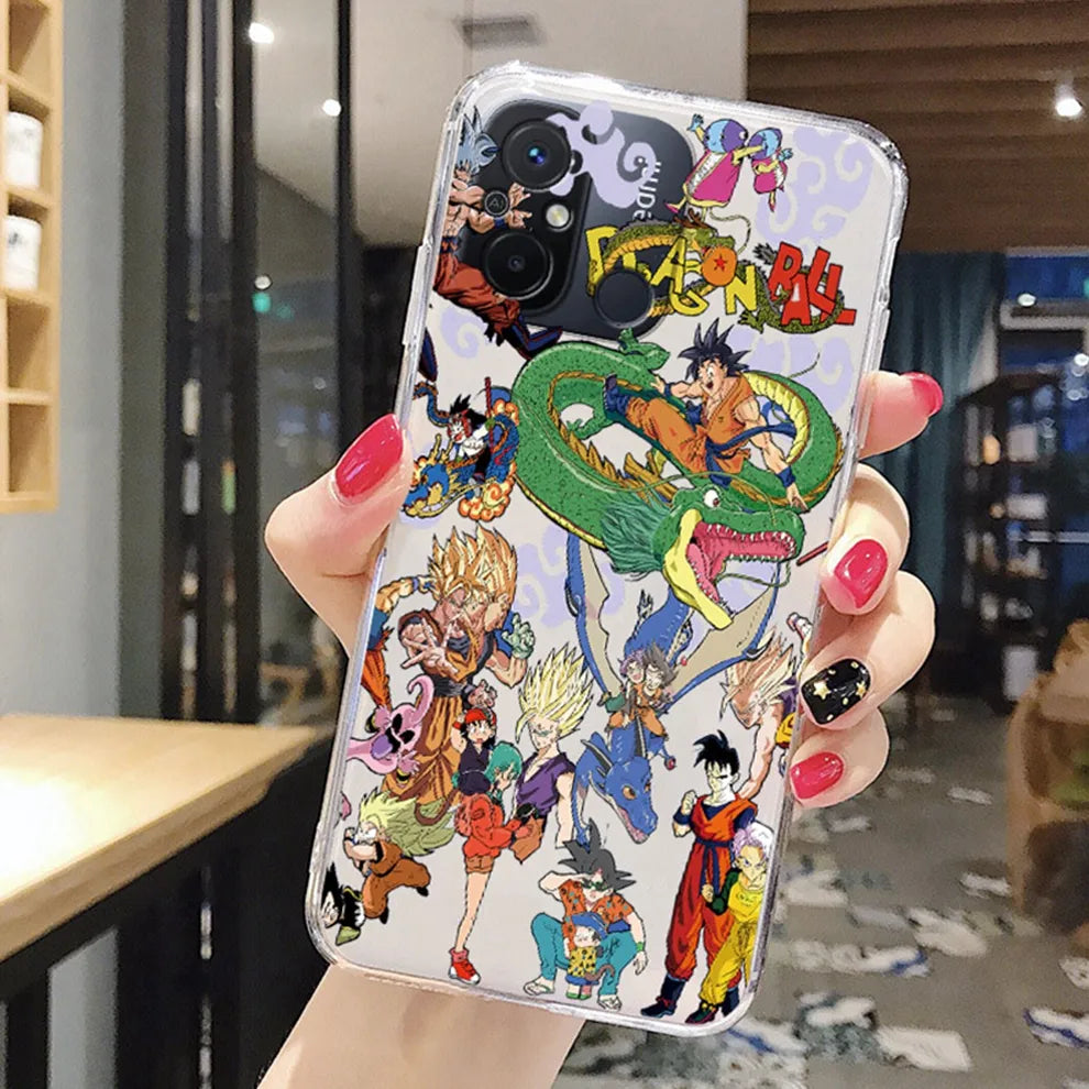 Anime Dragons-Balls Son-Gokūs Silicone Case - Soft Bag Clear Transparent Phone Back Cover - Xiaomi Redmi 12C - Xiaomi Redmi 12C 12 C Capa - Anime Fan Gift-qlzhu06-Redmi 12C-