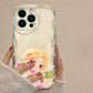 Disney Rapunzel Phone Case for iPhone 15 14 13 12 11 - Wave Oil Cover for Protection-