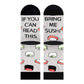 If You Can Read This' Novelty Socks - Funny Tacos Sushi Popcorn - Unique Gifts & Stockings-Green-