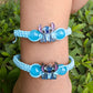 Stitch Cartoon Wristband Bracelet - Lilo & Stitch Anime Jewelry Gift for Girls Boys Kids-