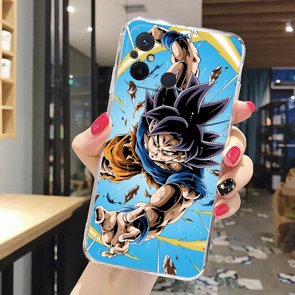 Anime Dragons-Balls Son-Gokūs Silicone Case - Soft Bag Clear Transparent Phone Back Cover - Xiaomi Redmi 12C - Xiaomi Redmi 12C 12 C Capa - Anime Fan Gift-qlzhu111-Redmi 12C-