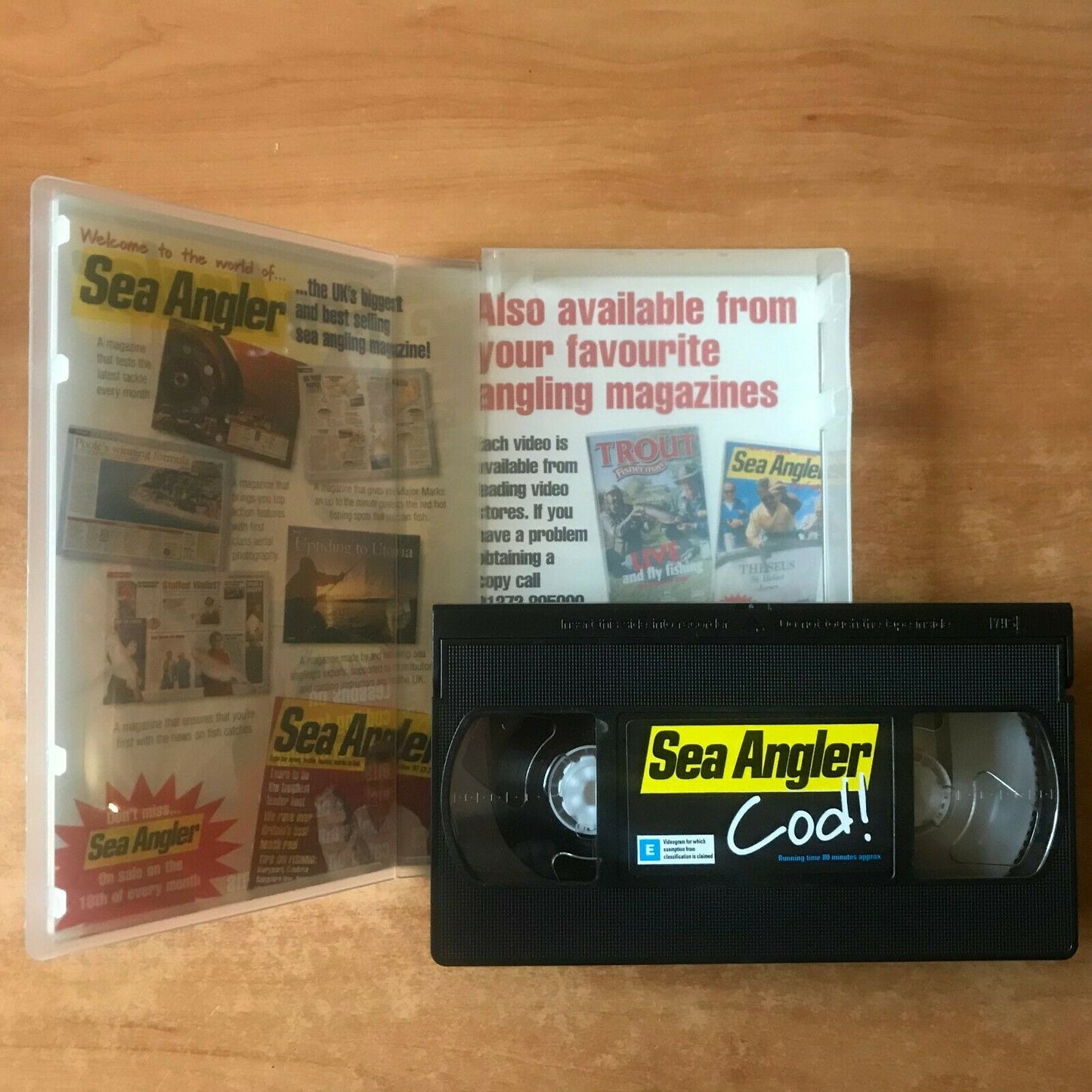 Sea Angler Cod [John Wilson] Fishing - North Sea - Dave Lewis - Sports - Pal VHS-