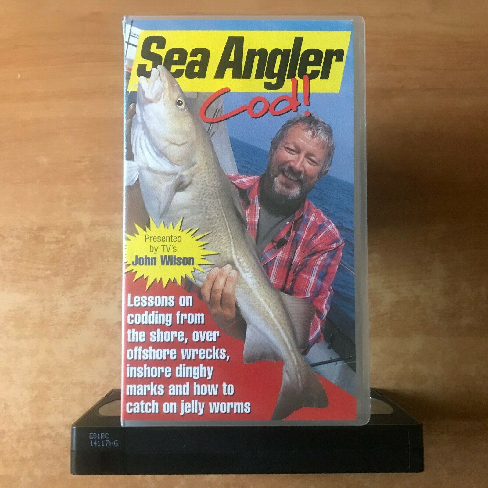 Sea Angler Cod [John Wilson] Fishing - North Sea - Dave Lewis - Sports - Pal VHS-