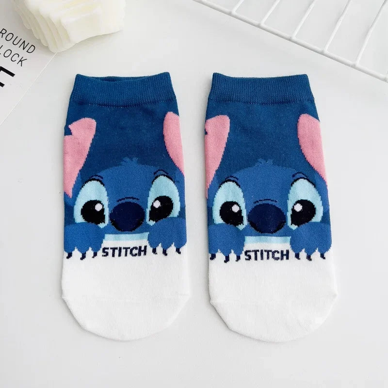 Cartoon Stitch Short Socks - Kawaii Women’s Cotton Ankle Socks Kids Christmas Gift-4-