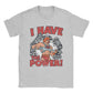 He-Man "I Have The Power" T-Shirt: Masters of the Universe - Cotton Vintage Crewneck for Men - Movie Fan Present-GRAY-XL-